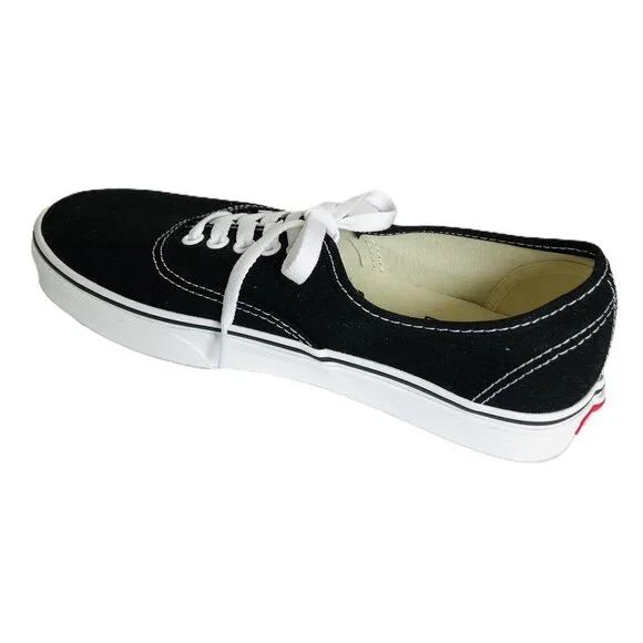 Vans Off The Wall New without Tag Shoes Canvas Sneakers Men 8 Women 9.5 Black - Picture 11 of 14